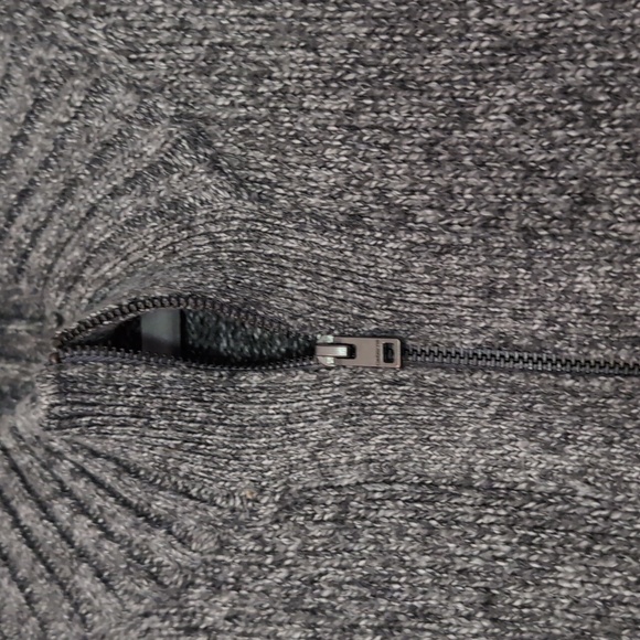 Claiborne Full Zip Grey Sweater - Picture 3 of 5